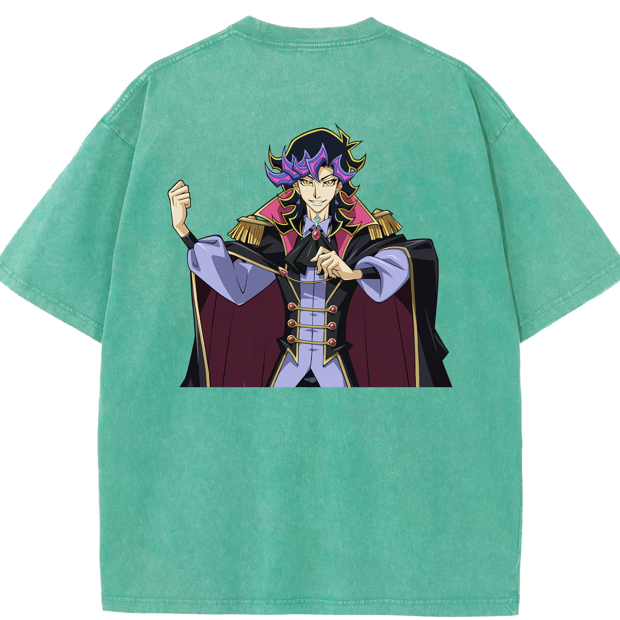 （画像用） 遊☆戯☆王 Yu-Gi-Oh! 綿100% ヴィンテージ風 半袖Tシャツ（背面プリント）